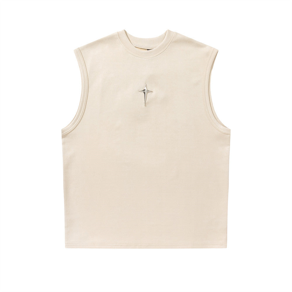 Centre Cross Washed Vest