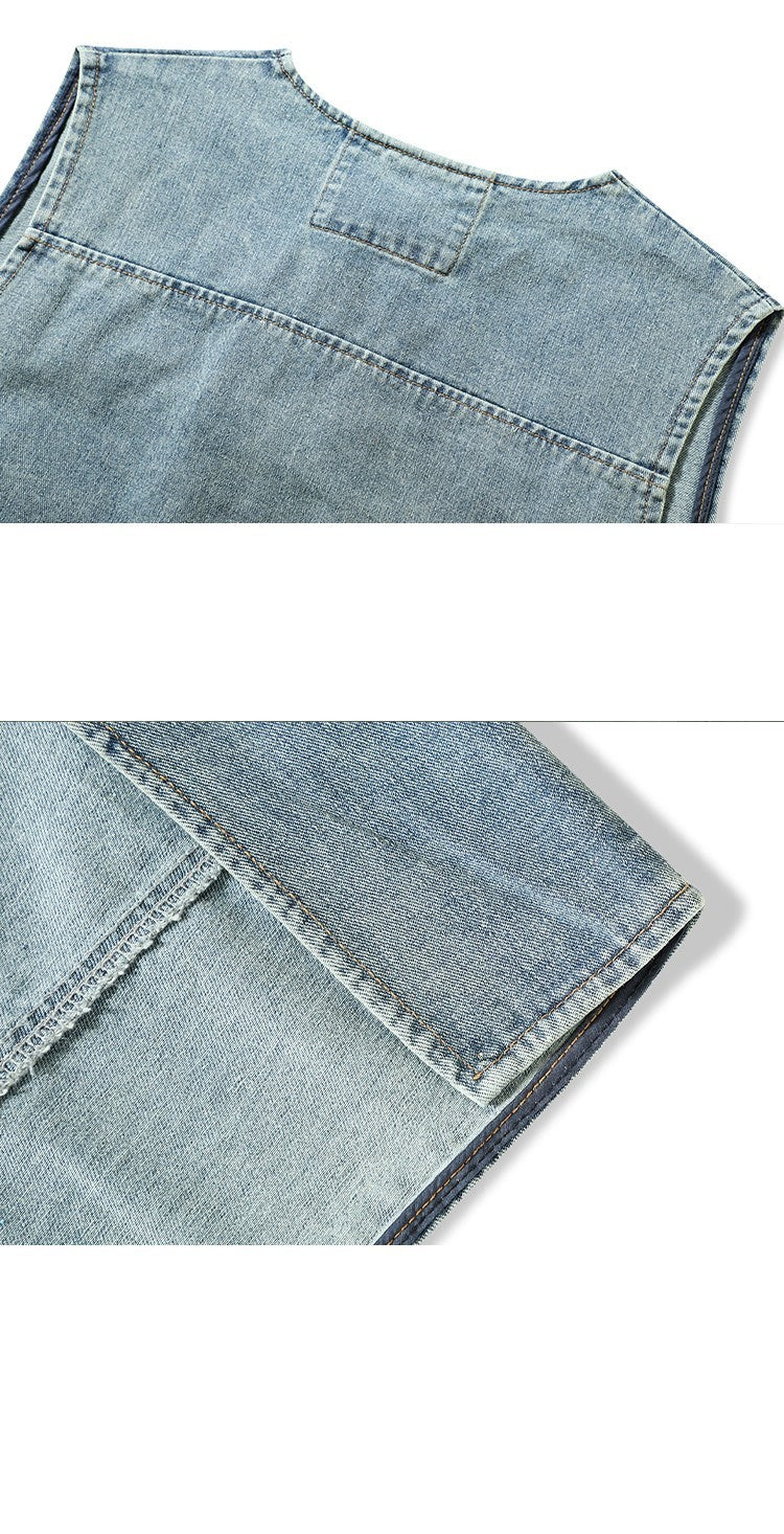 Denim Vest Washed Jacket