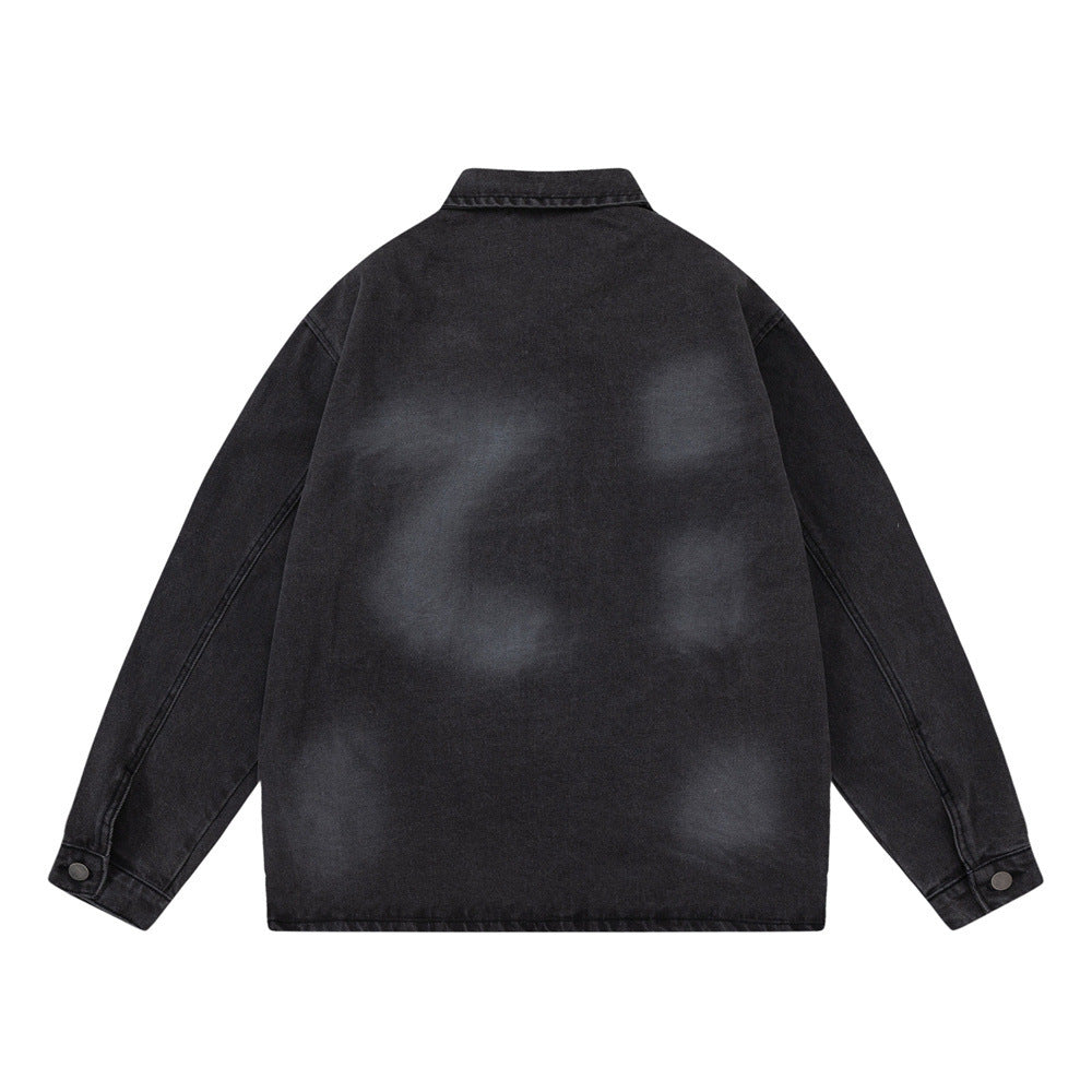 Butterfly Patch Denim Coat