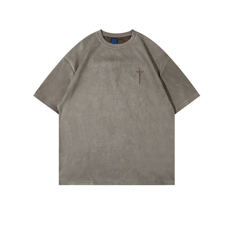 KE Cross Embroidered T-shirt Men