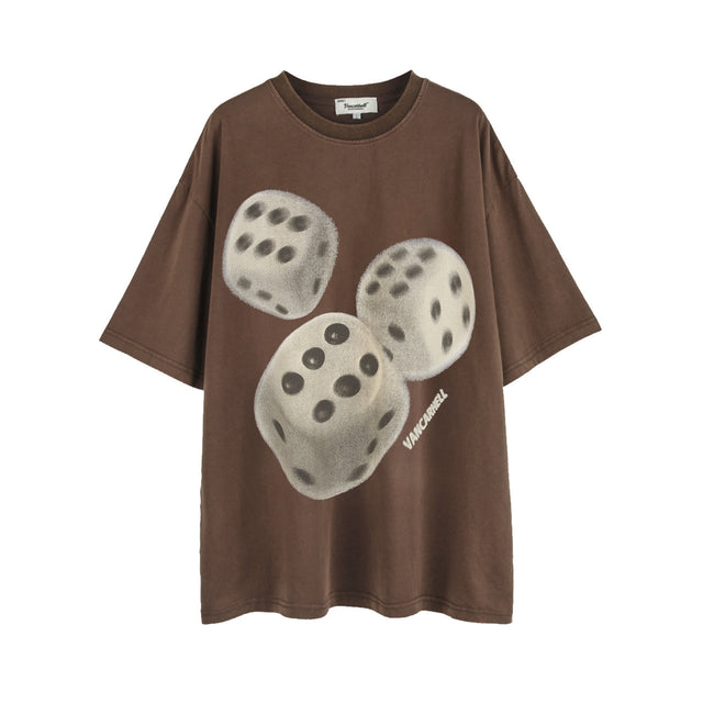 666 Dice Washed Old T-Shirt