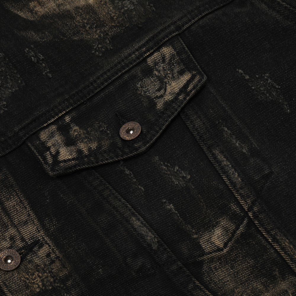 SP Ripped Distressed Denim Jacket