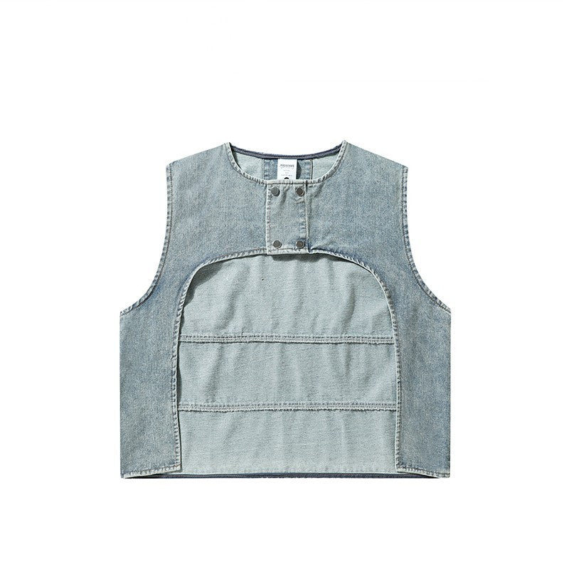 Denim Vest Washed Jacket