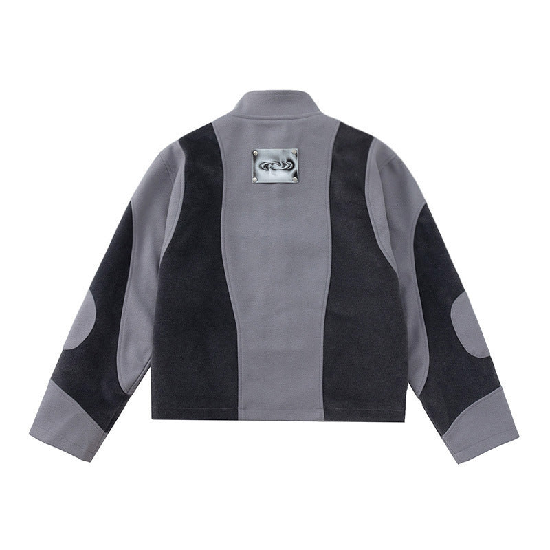 Cece Woollen Patchwork Jacket