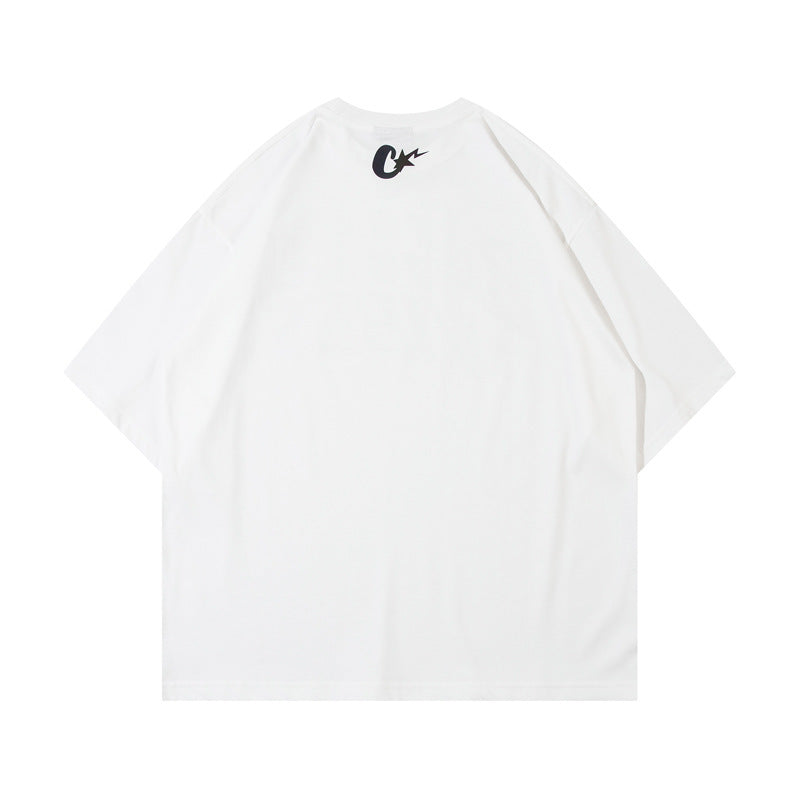 Battle Vibes Letter Print T-shirt