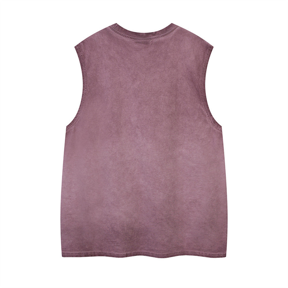 VKFK Bison Wash Print Vest