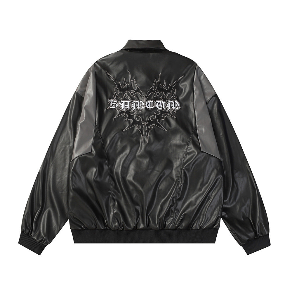 SM Punk Motorcycle Leather Jacket