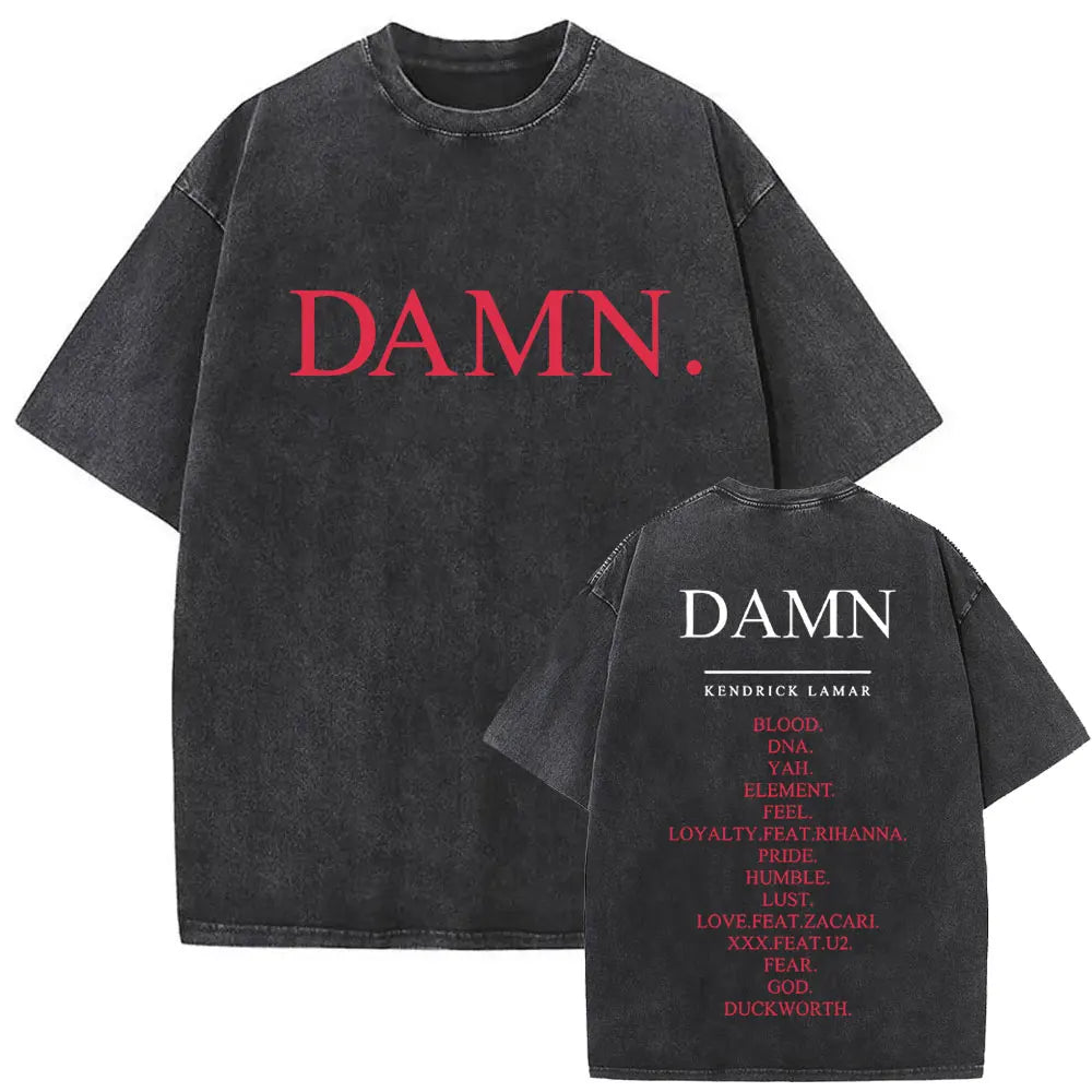 Kendrick Lamar DAMN Washed Vintage T-shirt 2 RMQE.COM