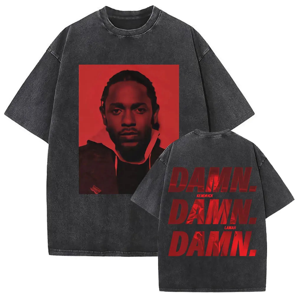 Kendrick Lamar DAMN Washed Vintage T-shirt 3 RMQE.COM