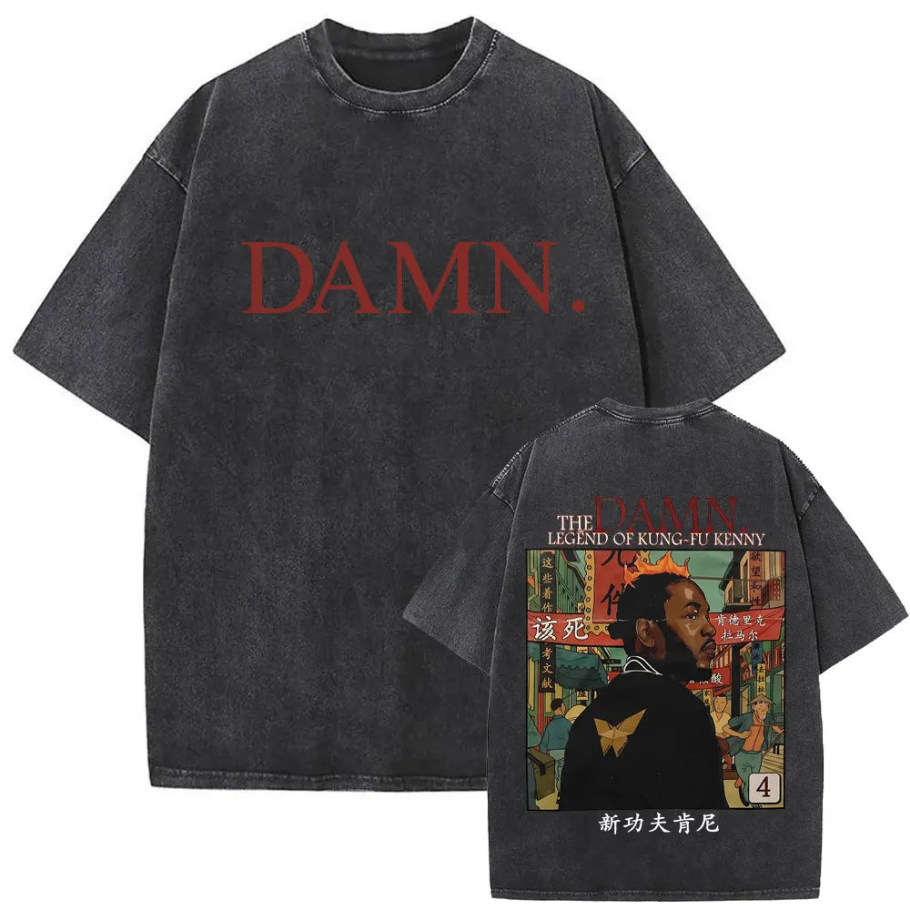 Kendrick Lamar DAMN Washed Vintage T-shirt 6 RMQE.COM