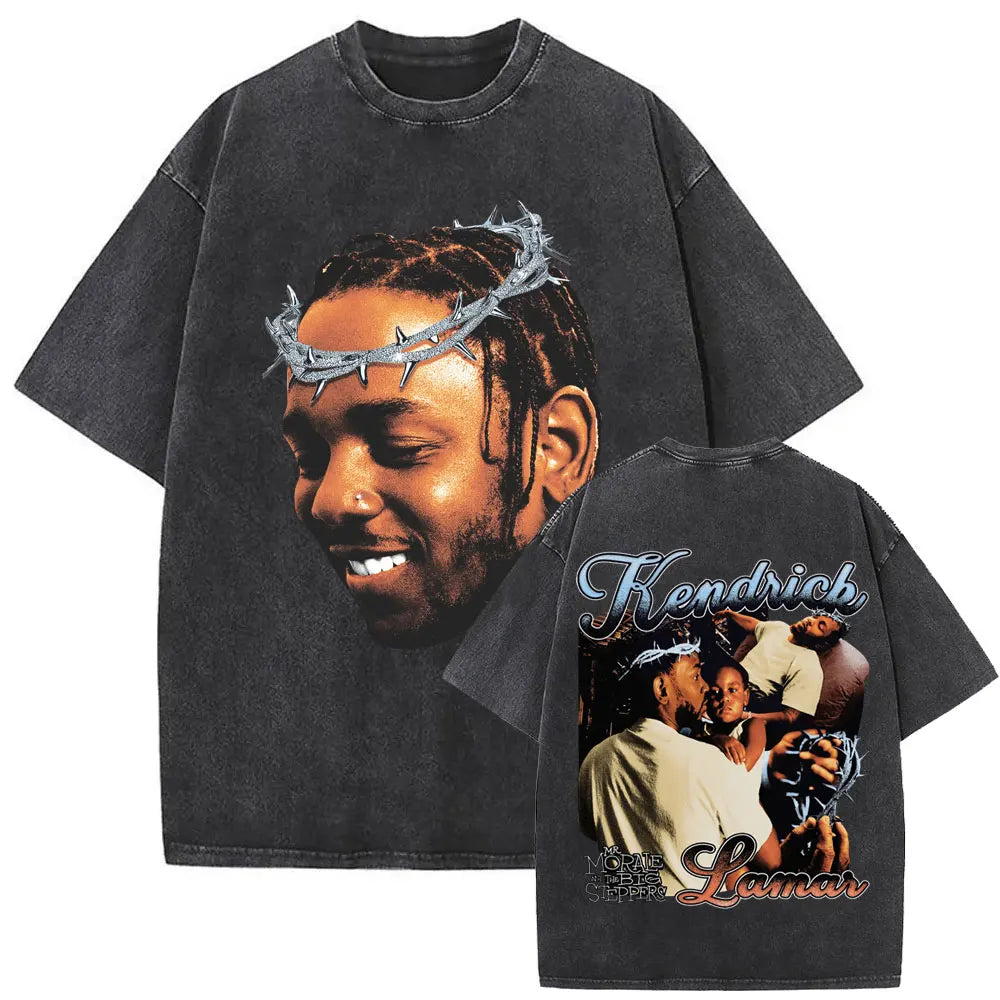 Kendrick Lamar Mr. Morale & the Big Steppers Washed Vintage T-shirt RMQE.COM