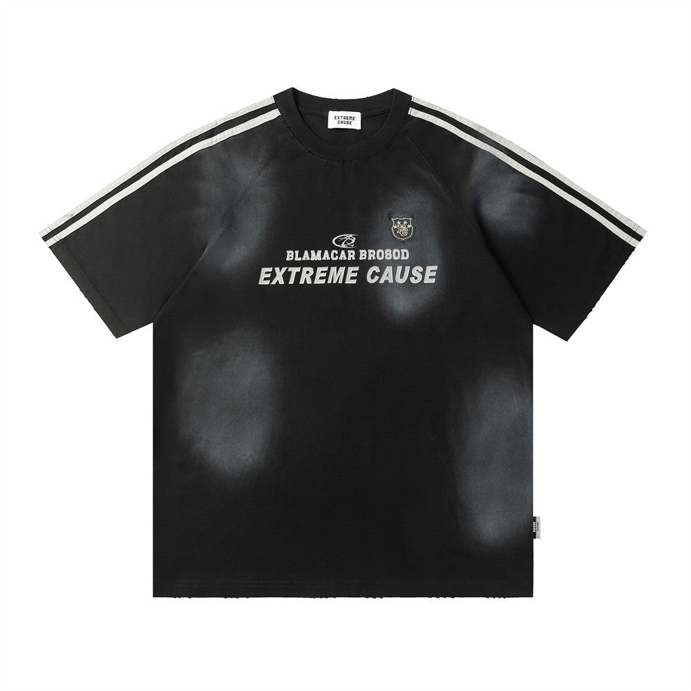 Extreme Cause Inkjet Dirty Casual T-shirt