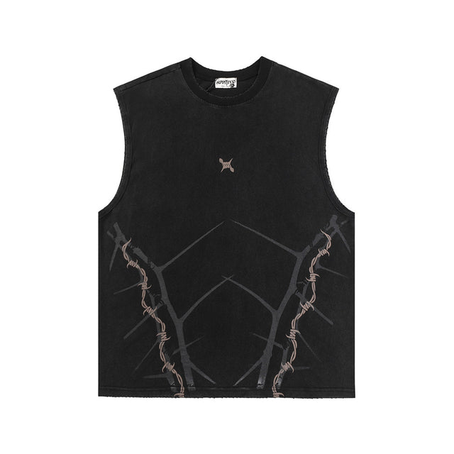 Twinnedgroove Thorn Print Vest