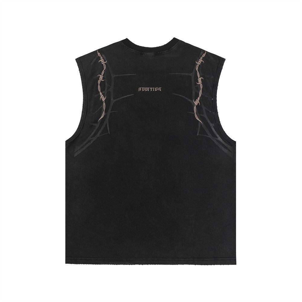Twinnedgroove Thorn Print Vest