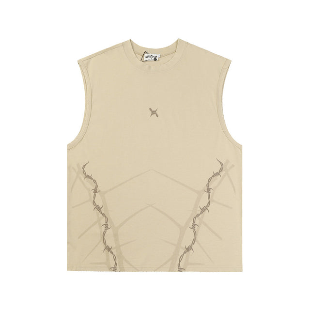Twinnedgroove Thorn Print Vest