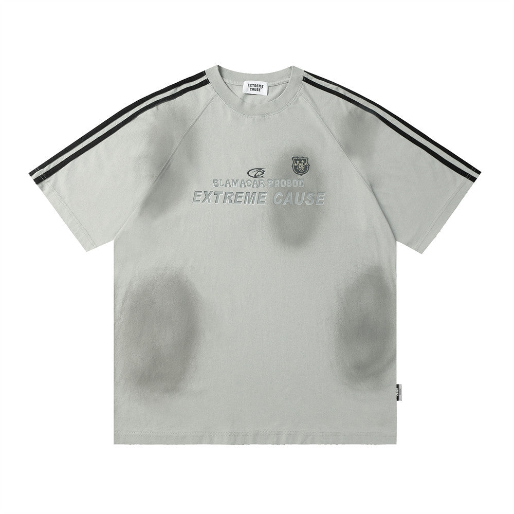 Extreme Cause Inkjet Dirty Casual T-shirt