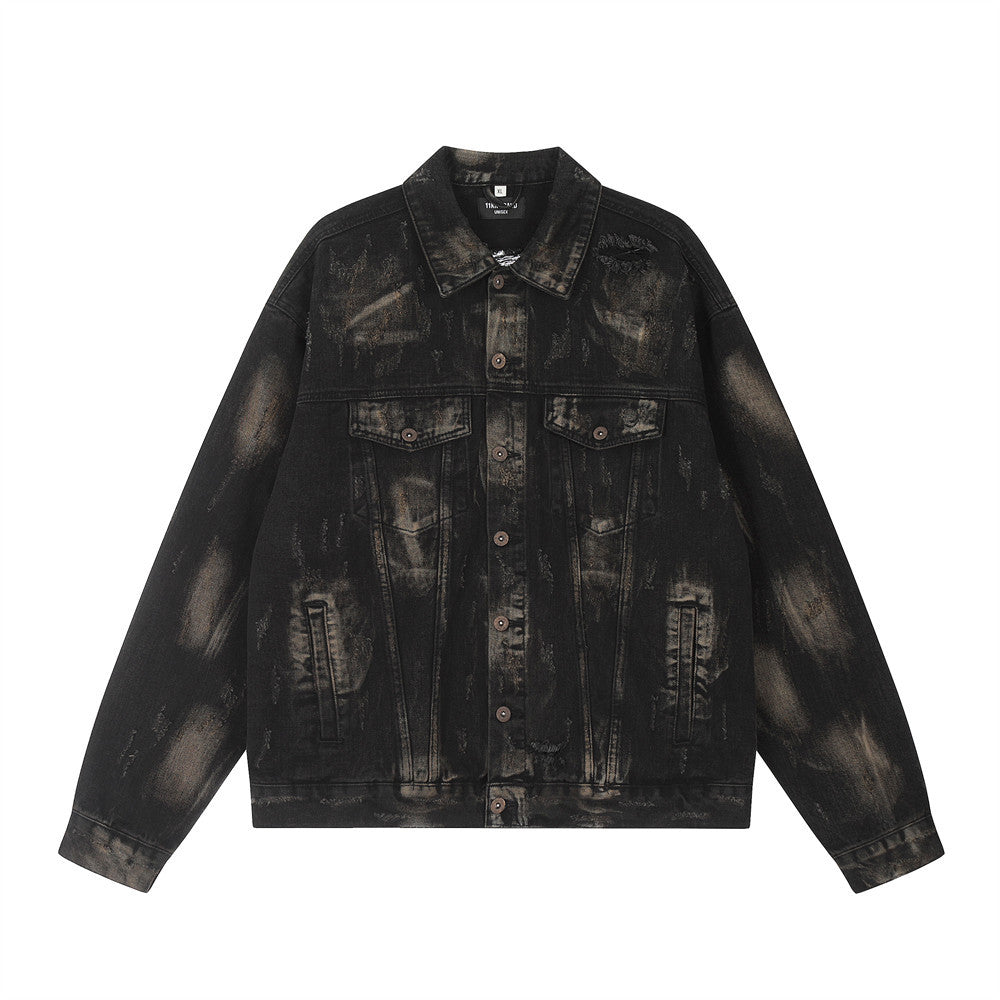 SP Ripped Distressed Denim Jacket