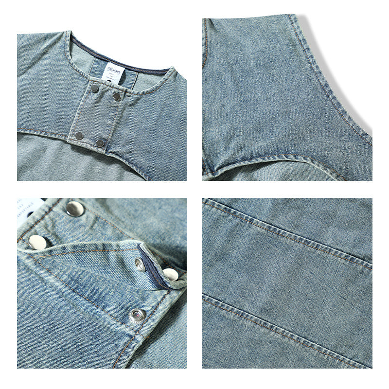 Denim Vest Washed Jacket