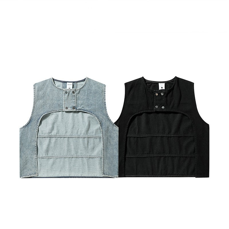 Denim Vest Washed Jacket