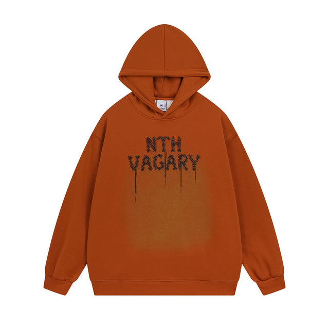 NTHVAGARY Chain Embroidered Hoodie