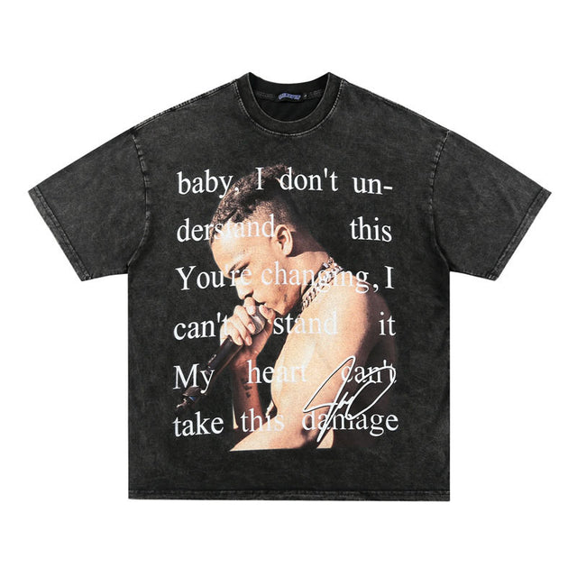 XX Washed Old Print T-shirt