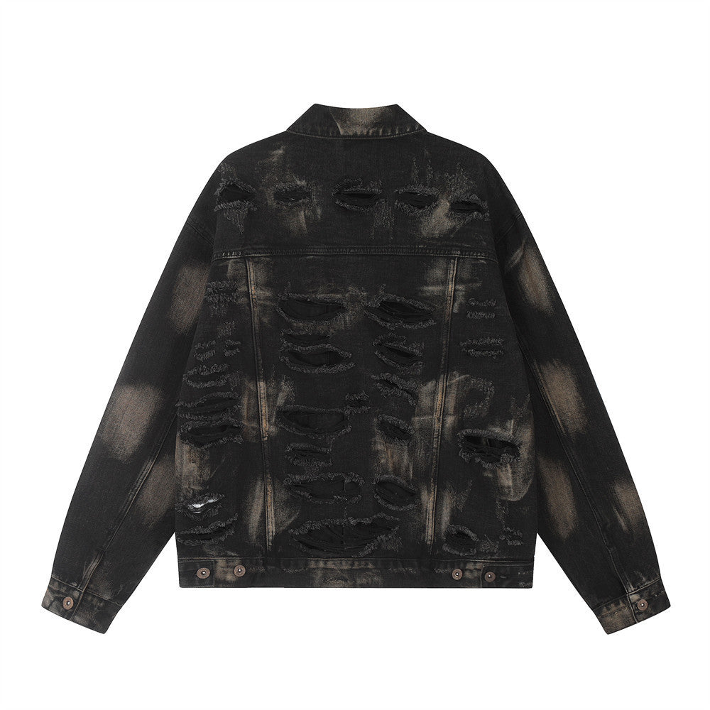 SP Ripped Distressed Denim Jacket