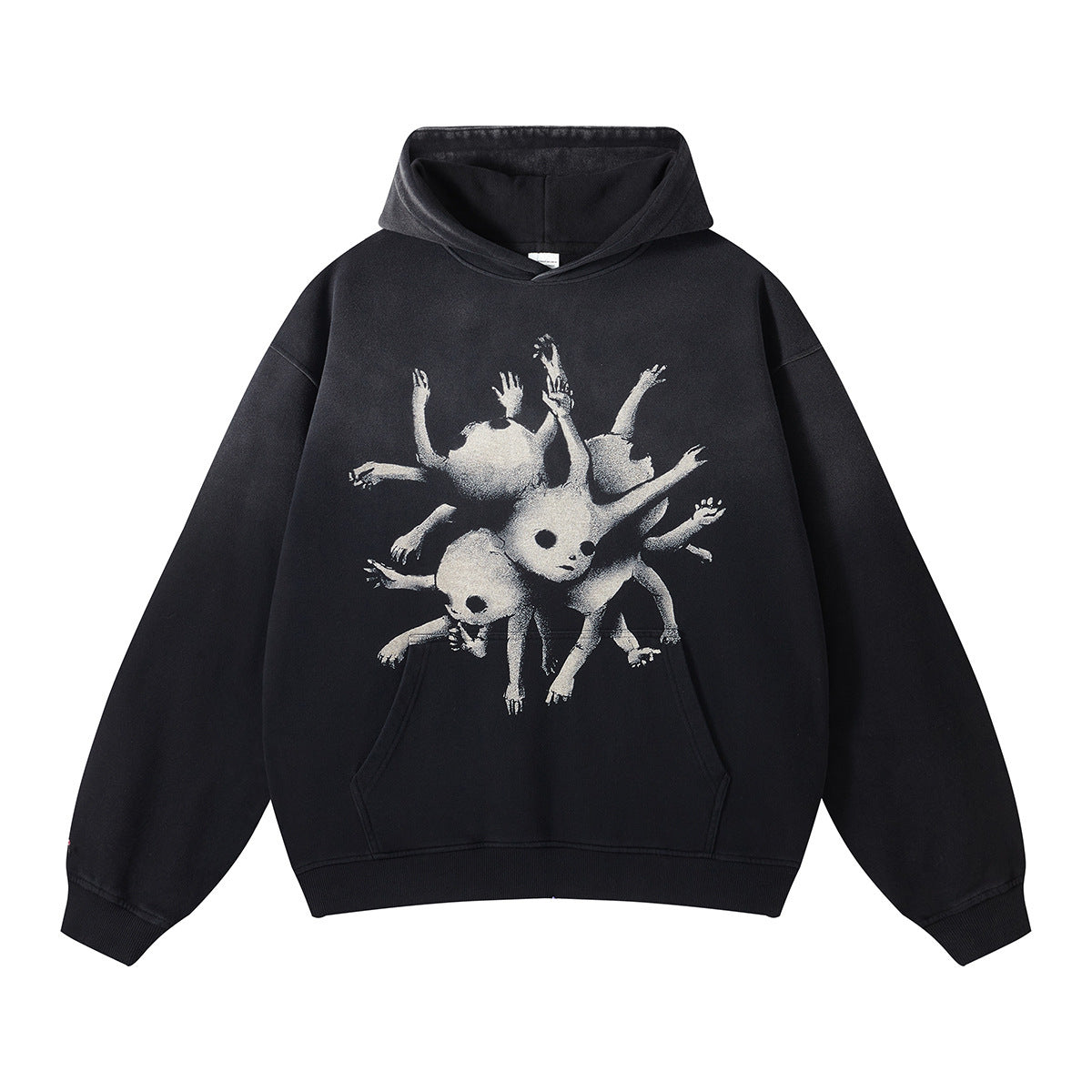 Monkey Gradient Washed Hoodie
