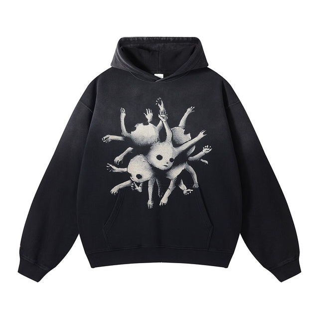 Monkey Gradient Washed Hoodie