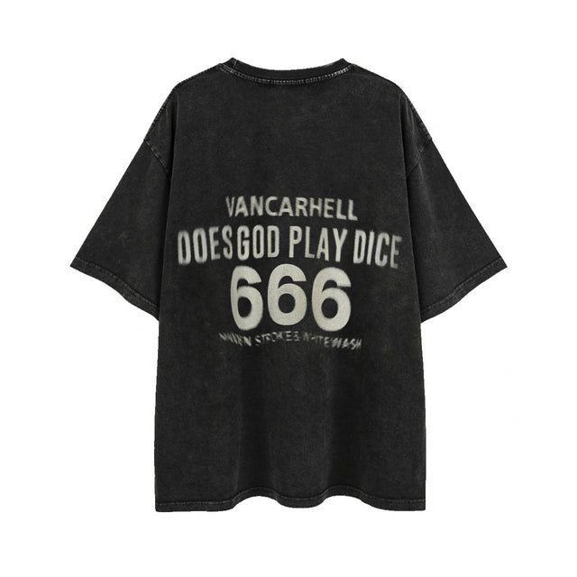 666 Dice Washed Old T-Shirt