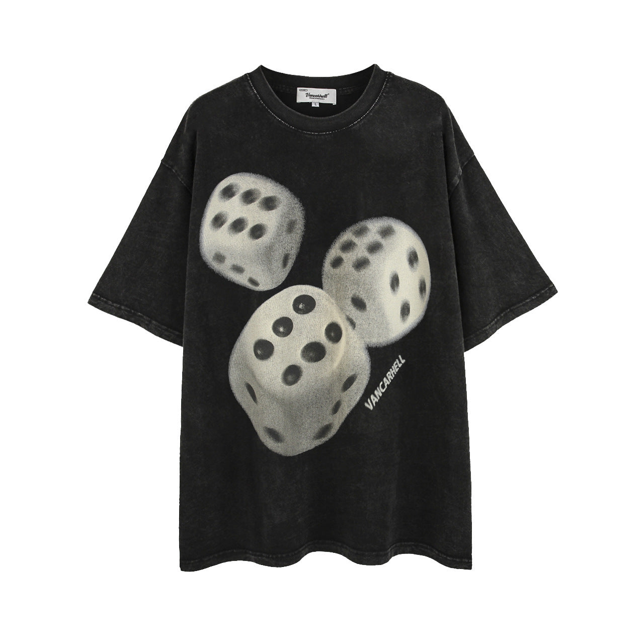 666 Dice Washed Old T-Shirt