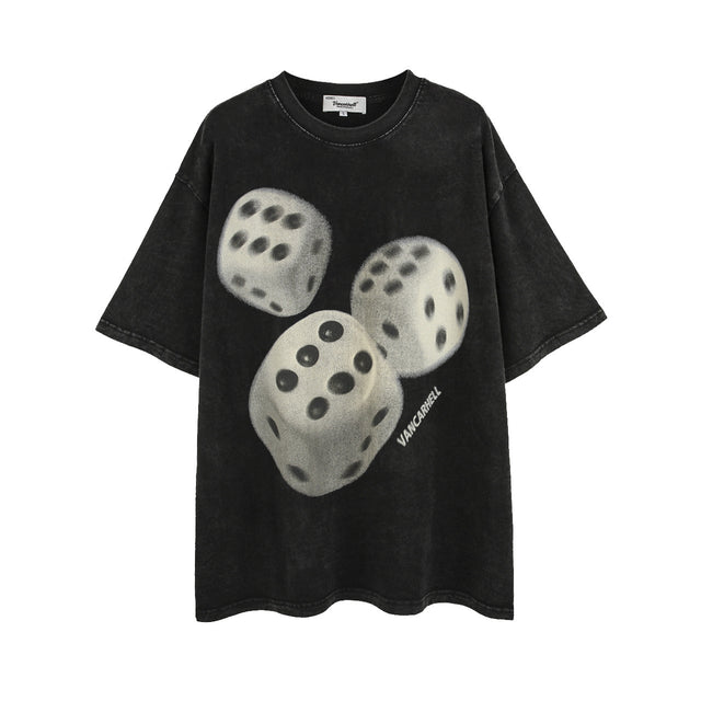 666 Dice Washed Old T-Shirt