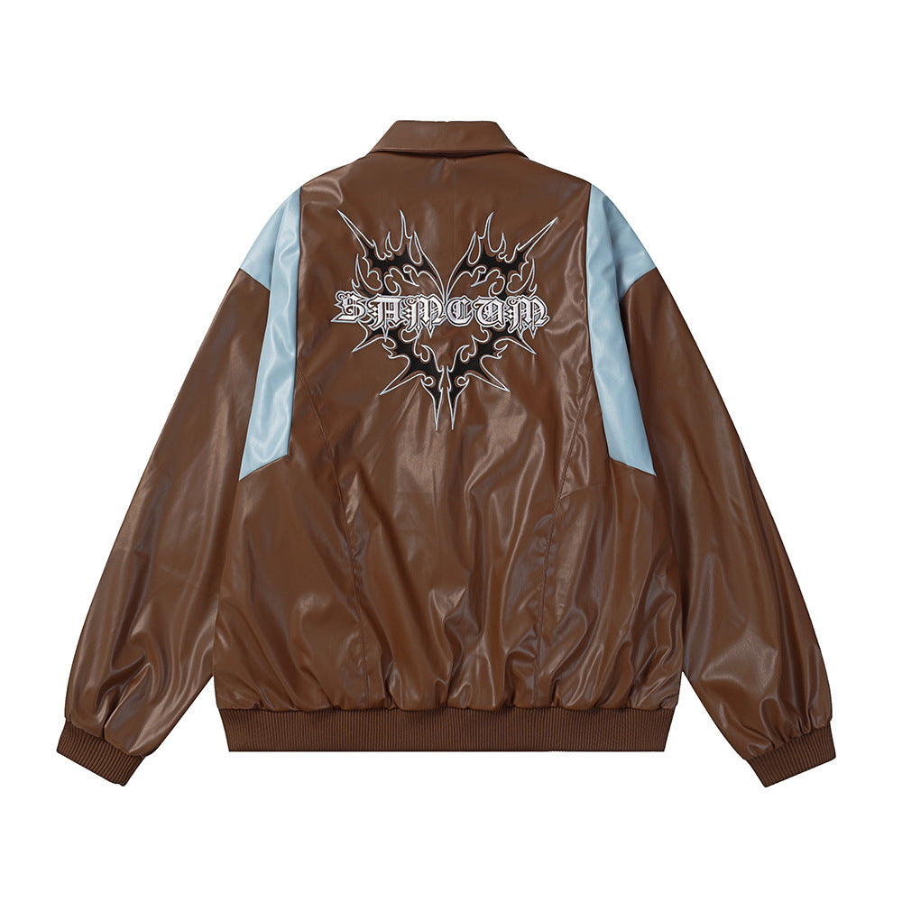 SM Punk Motorcycle Leather Jacket