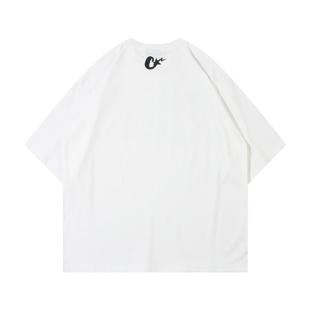 Battle Vibes Letter Print T-shirt