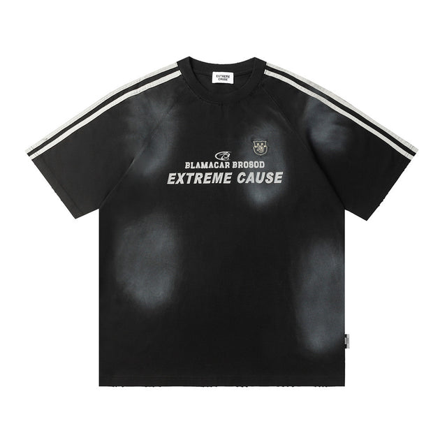 Extreme Cause Inkjet Dirty Casual T-shirt