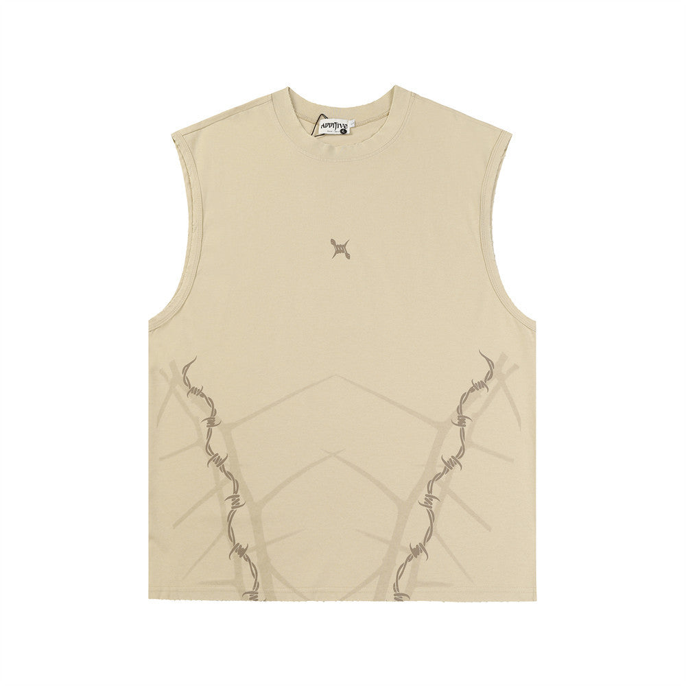 Twinnedgroove Thorn Print Vest