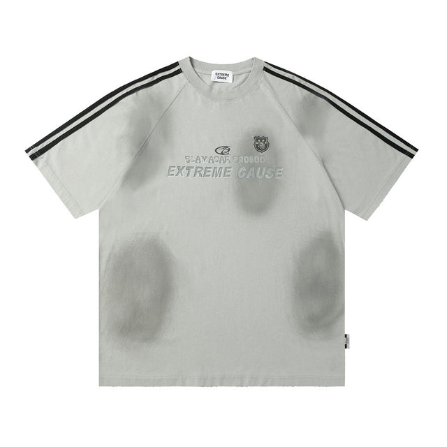 Extreme Cause Inkjet Dirty Casual T-shirt