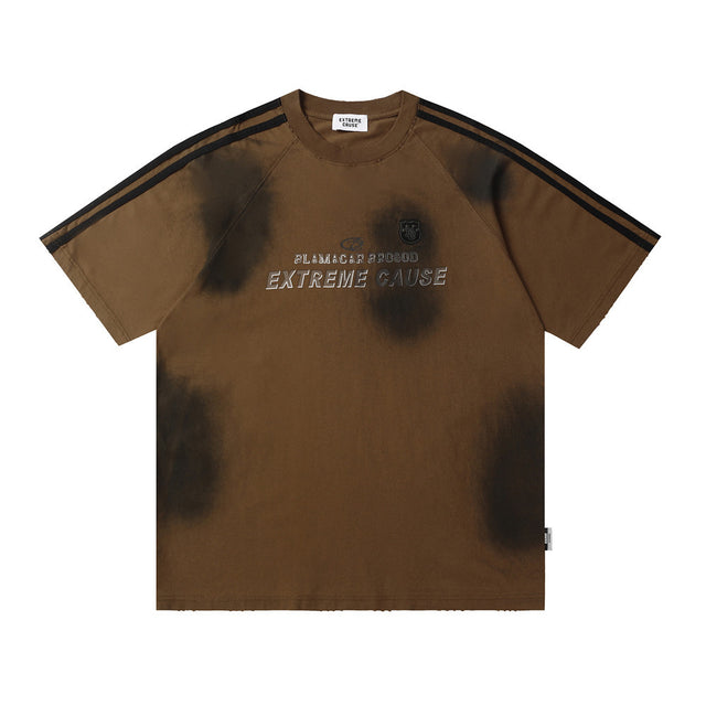 Extreme Cause Inkjet Dirty Casual T-shirt