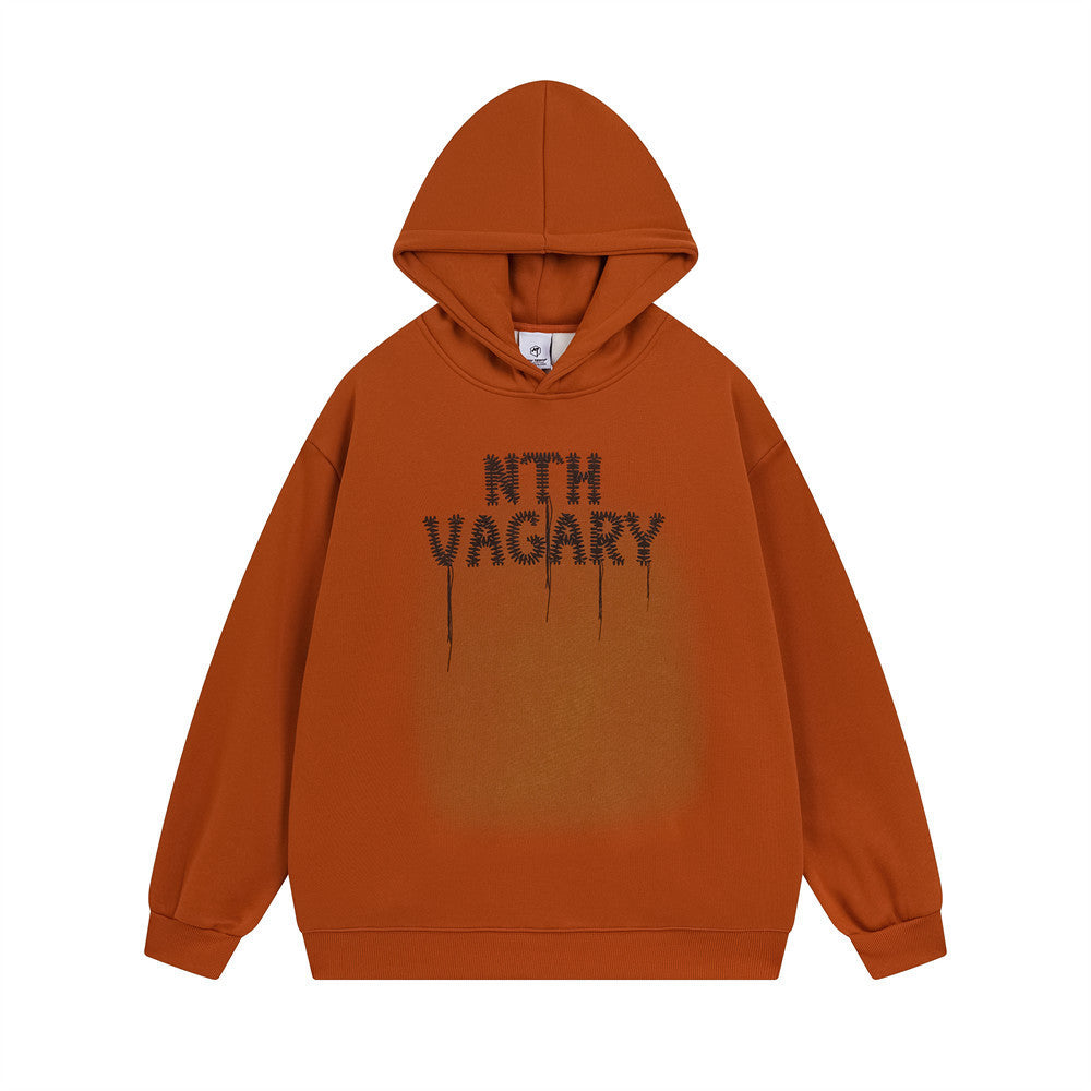 NTHVAGARY Chain Embroidered Hoodie