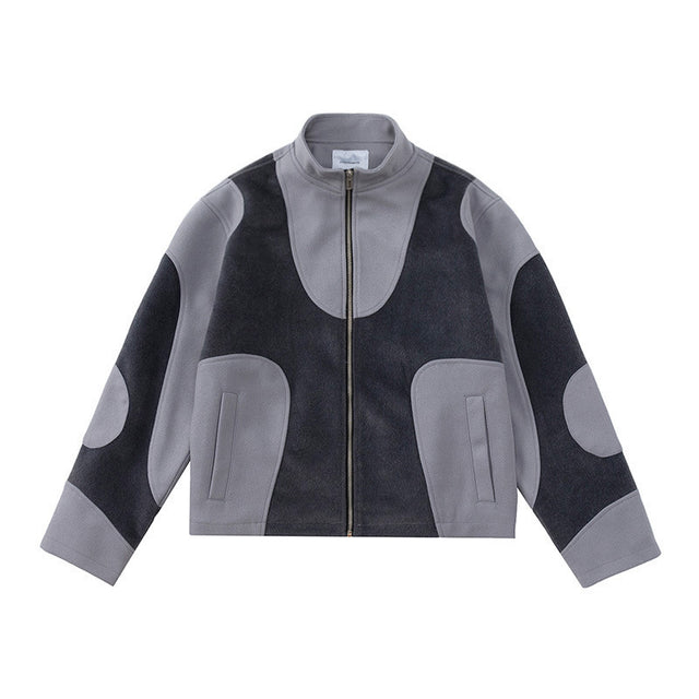 Cece Woollen Patchwork Jacket